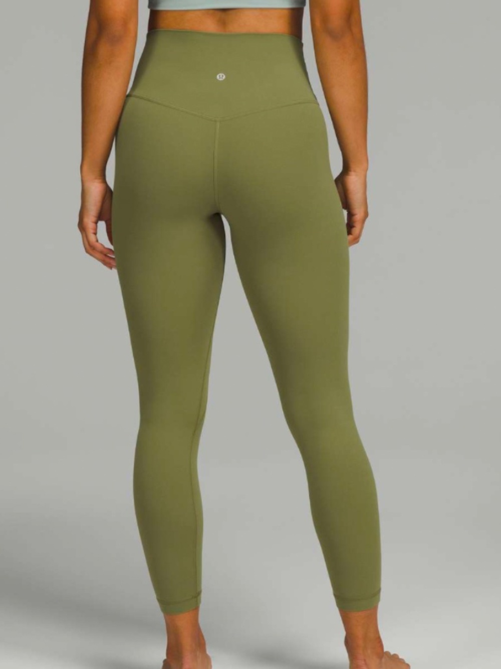 Lululemon Align High-Rise Pant 25" *Buttery Soft Nulu - Bronze Green - Size 2